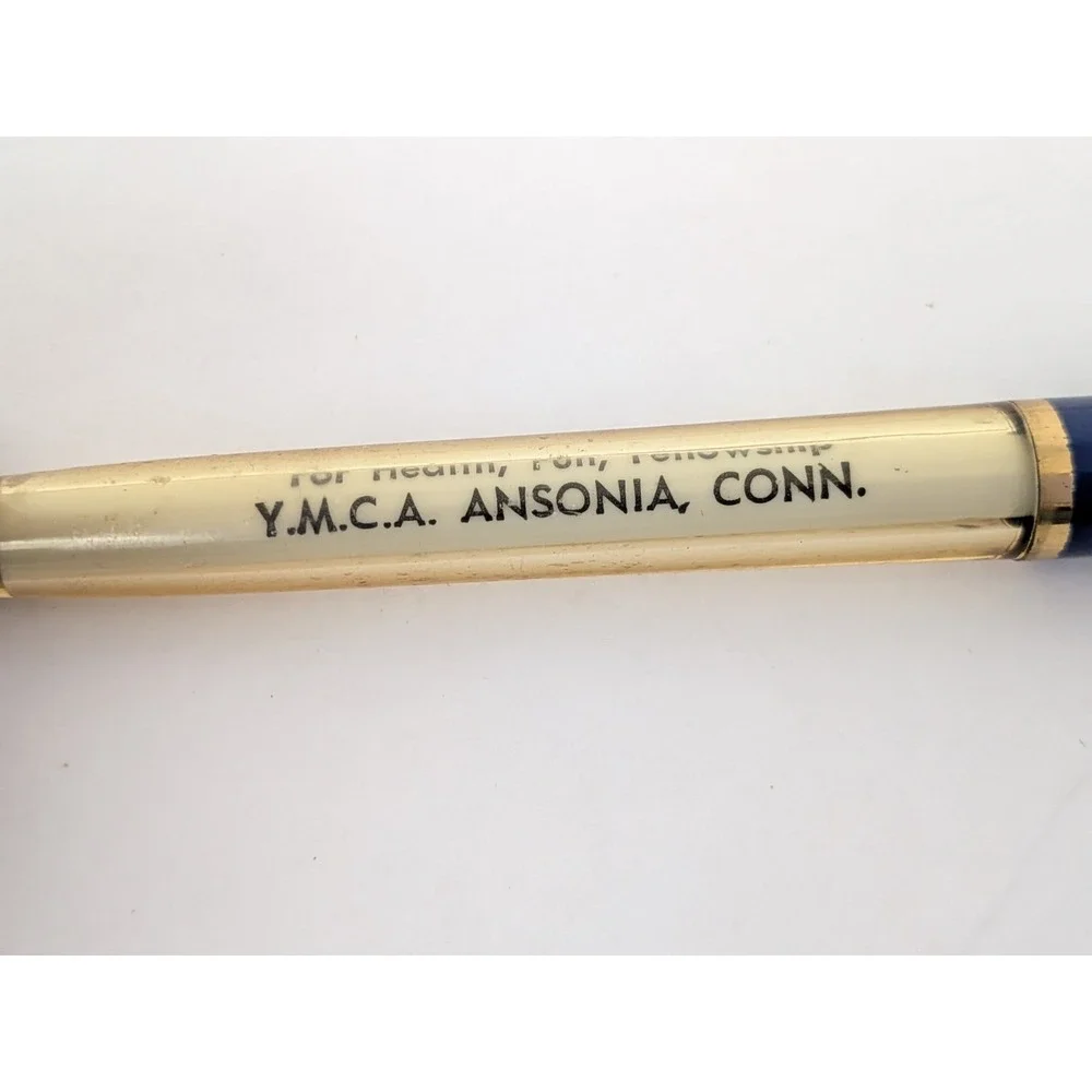 US PENCIL CO Vintage YMCA Amity Connecticut Y Mens Club  Advertising Pen